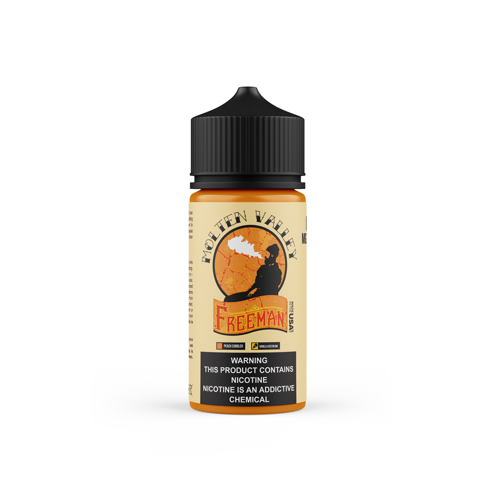Molten valley - Peach Cobbler W/Two scoops of ice cream Freeman Vape Molten valley - Peach Cobbler W/Two scoops of ice cream Freeman Vape