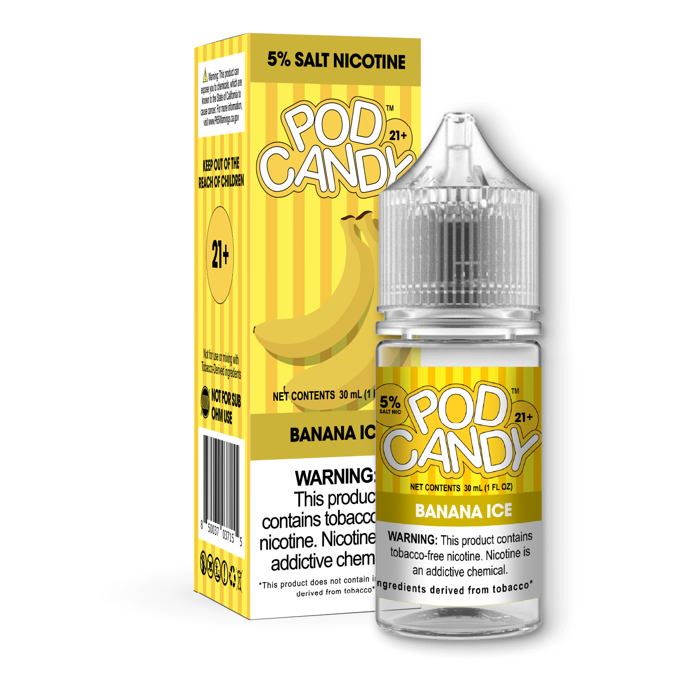 Pod Candy Banana Ice 5% Freeman Vape Pod Candy Banana Ice 5% Freeman Vape