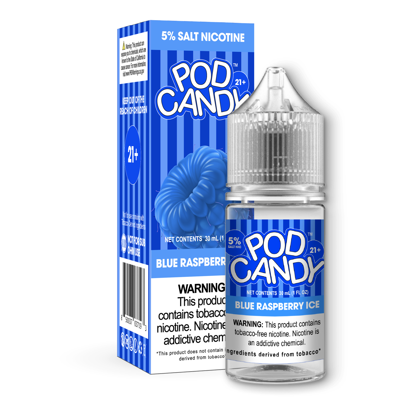 Pod Candy Blue Raspberry Ice 5% Freeman Vape Pod Candy Blue Raspberry Ice 5% Freeman Vape