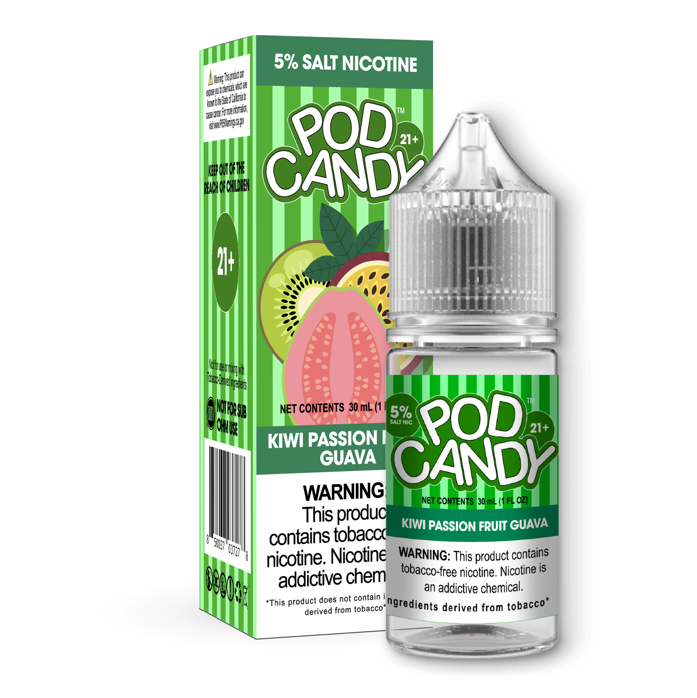 Pod Candy Kiwi Passion Fruit Guava 5% Freeman Vape Pod Candy Kiwi Passion Fruit Guava 5% Freeman Vape