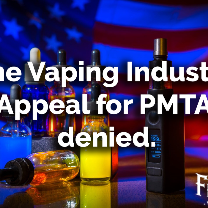 The Vaping Industry Appeal for PMTA denied
