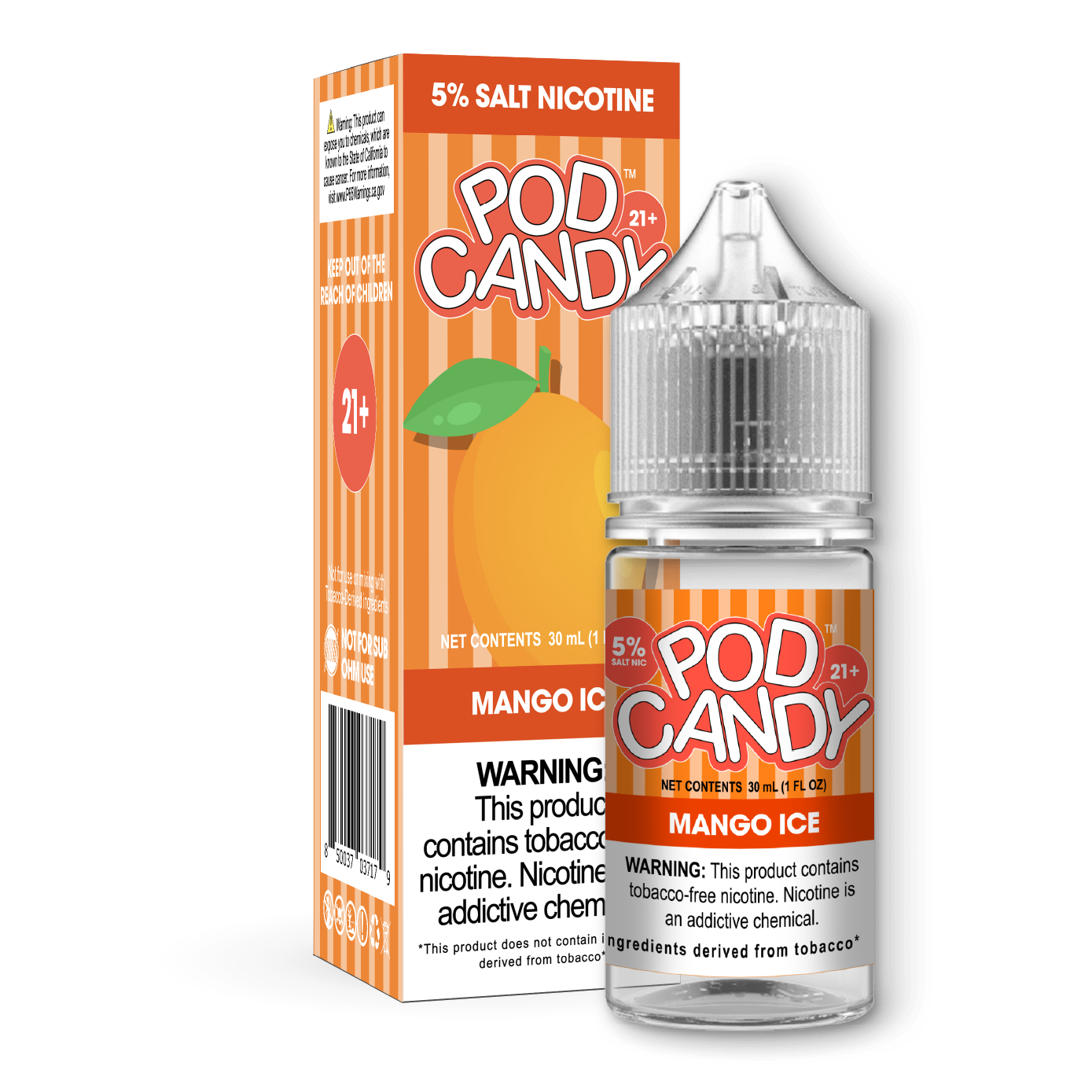 Pod Candy Mango Peach 5% Freeman Vape Pod Candy Mango Peach 5% Freeman Vape