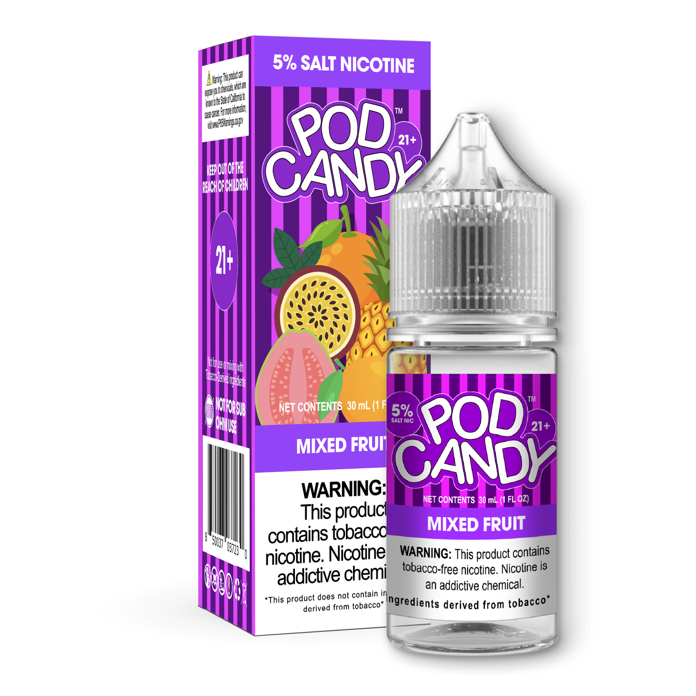 Pod Candy Mixed Fruit 5% - Salt nicotine Freeman Vape Pod Candy Mixed Fruit 5% - Salt nicotine Freeman Vape
